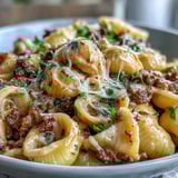 Tender pasta shells bathing in a rich sauce in this one pot meal.