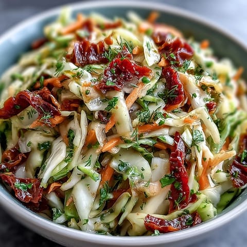 Cabbage Salad With Sundried Tomatoes