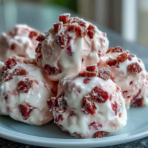 Homemade Strawberry & Banana Yoghurt Clusters on parchment after a simple 15-minute prep. 