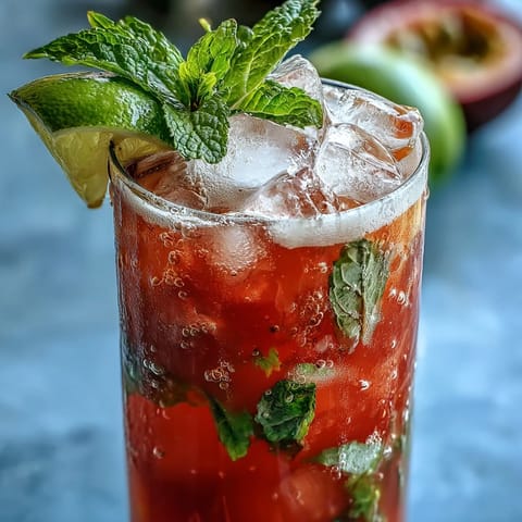 Iced Guava Passionfruit Drink