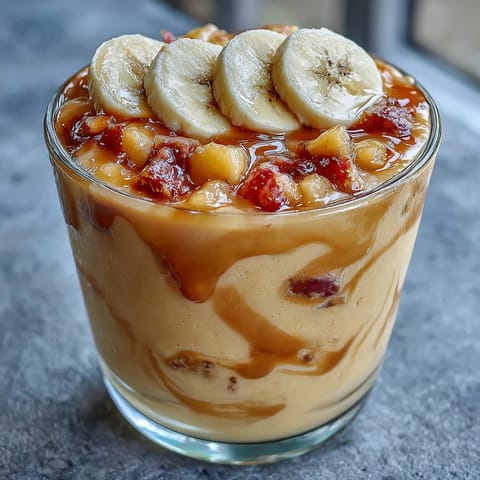 Thick, creamy Guava Juice Smoothie poured into a frosty glass with a colorful straw.
