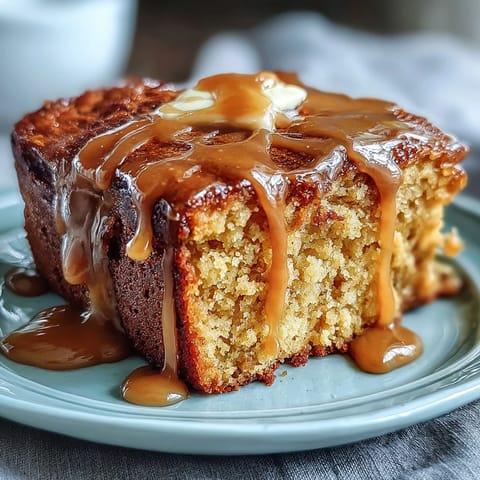 Classic Soul Food Cornbread Skillet with Honey Butter: A golden, moist Southern-style cornbread baked in a cast-iron skillet, served warm with luscious honey butter for the ultimate comfort food experience.