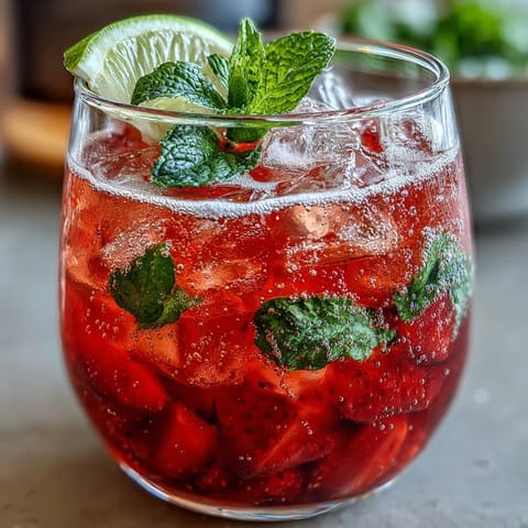 Watermelon Mint Vodka Spritz