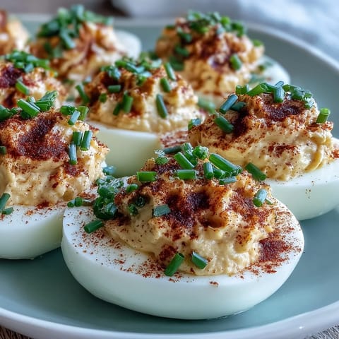 Classic Deviled Eggs Paprika Chives