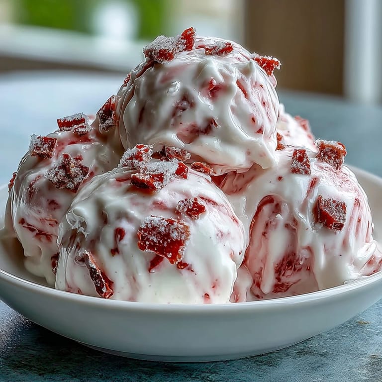 A serving of Strawberry & Banana Yoghurt Clusters ready to enjoy, perfect for a healthy dessert.