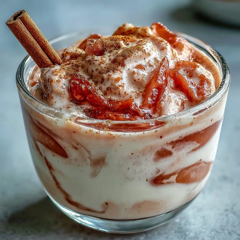 Puerto Rican Guava Coquito with tropical guava and coconut garnish